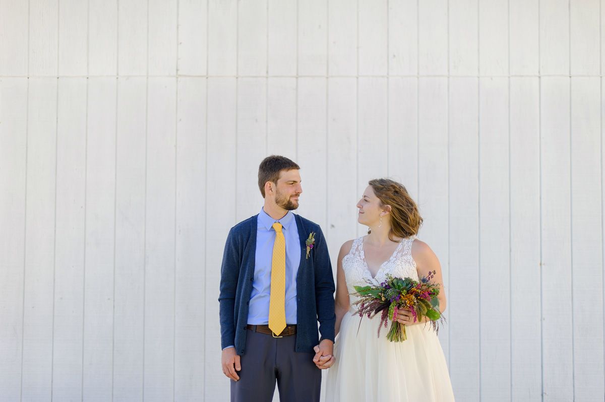 Bride and Groom photos atSutliff Cider