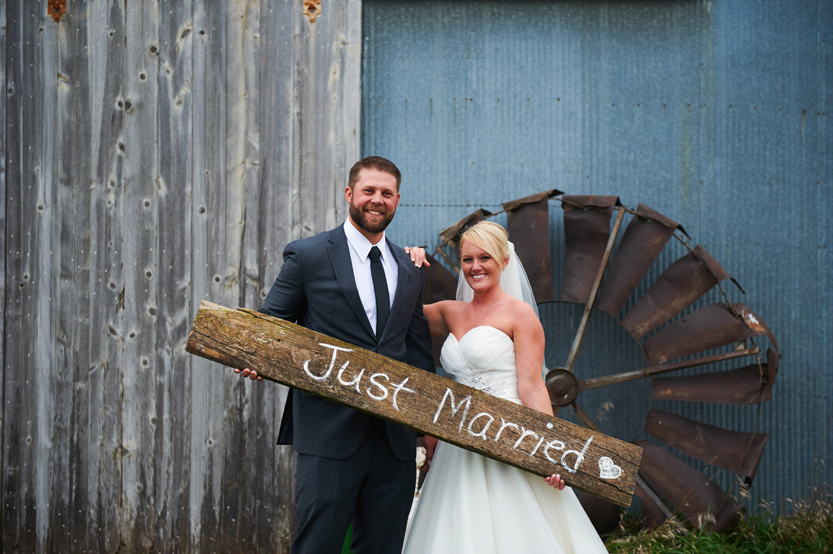 Bride and groom portrait